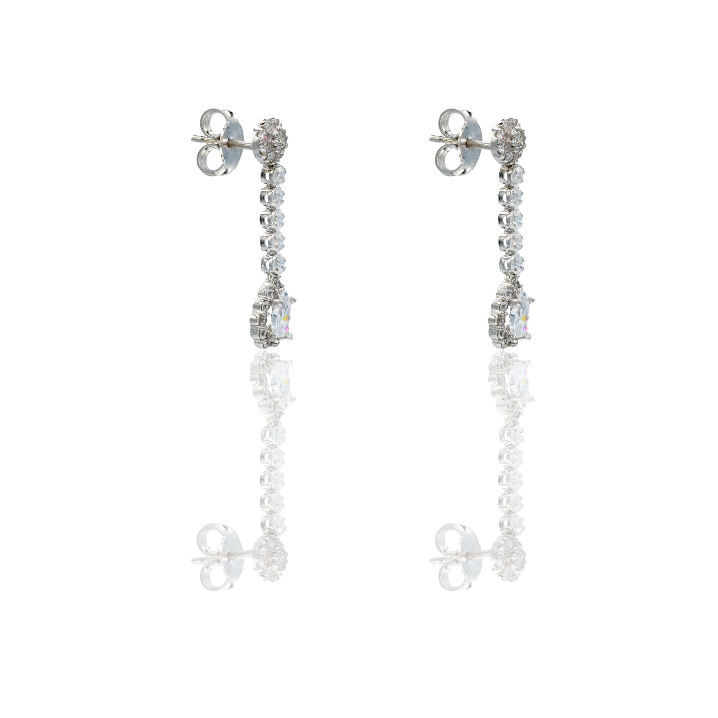 ORECCHINI DONNA DONNA TENNIS E GOCCIA PAVE'