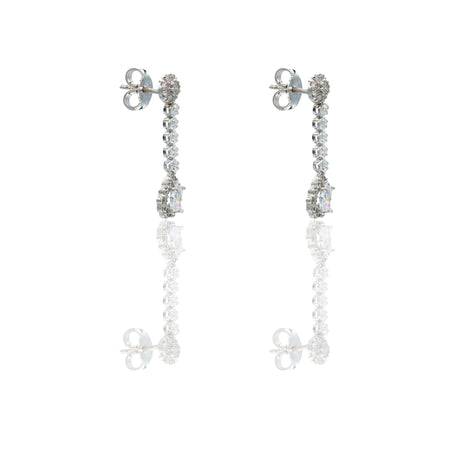 ORECCHINI DONNA DONNA TENNIS E GOCCIA PAVE'