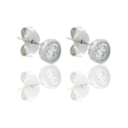 ORECCHINI DONNA PUNTO LUCE CON CONTORNO LUCIDO