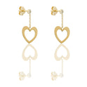 ORECCHINI DONNA DONNA CUORE A LASTRA TRAFORATO PENDENTE
