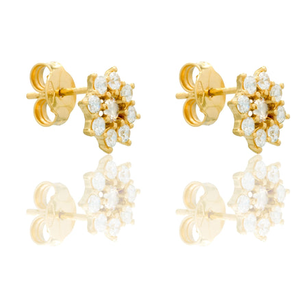 ORECCHINI DONNA DONNA TOPPA A LOBO CENTRO E CONTORNO