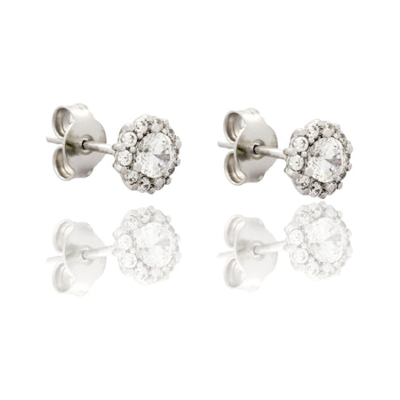 ORECCHINI DONNA DONNA TONDO A LOBO CENTRO E CONTORNO