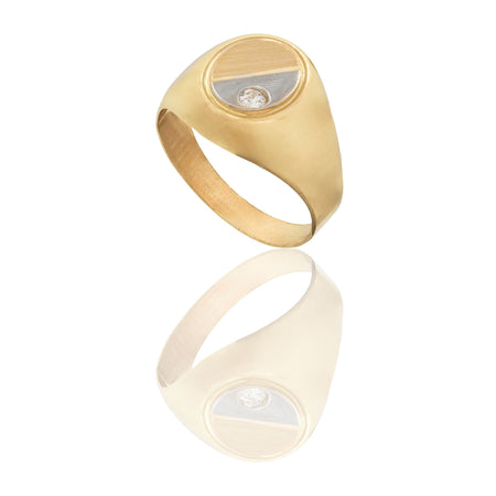 ANELLO UOMO SCUDO TONDO