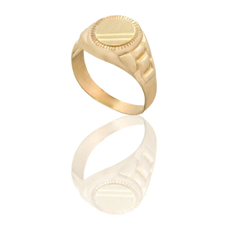 ANELLO UOMO SCUDO OVALE