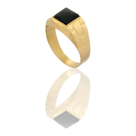 ANELLO UOMO SCUDO QUADRATO