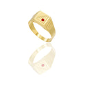 ANELLO UOMO SCUDO QUADRATO