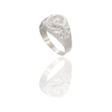 ANELLO UOMO SCUDO OVALE CON SERPENTE