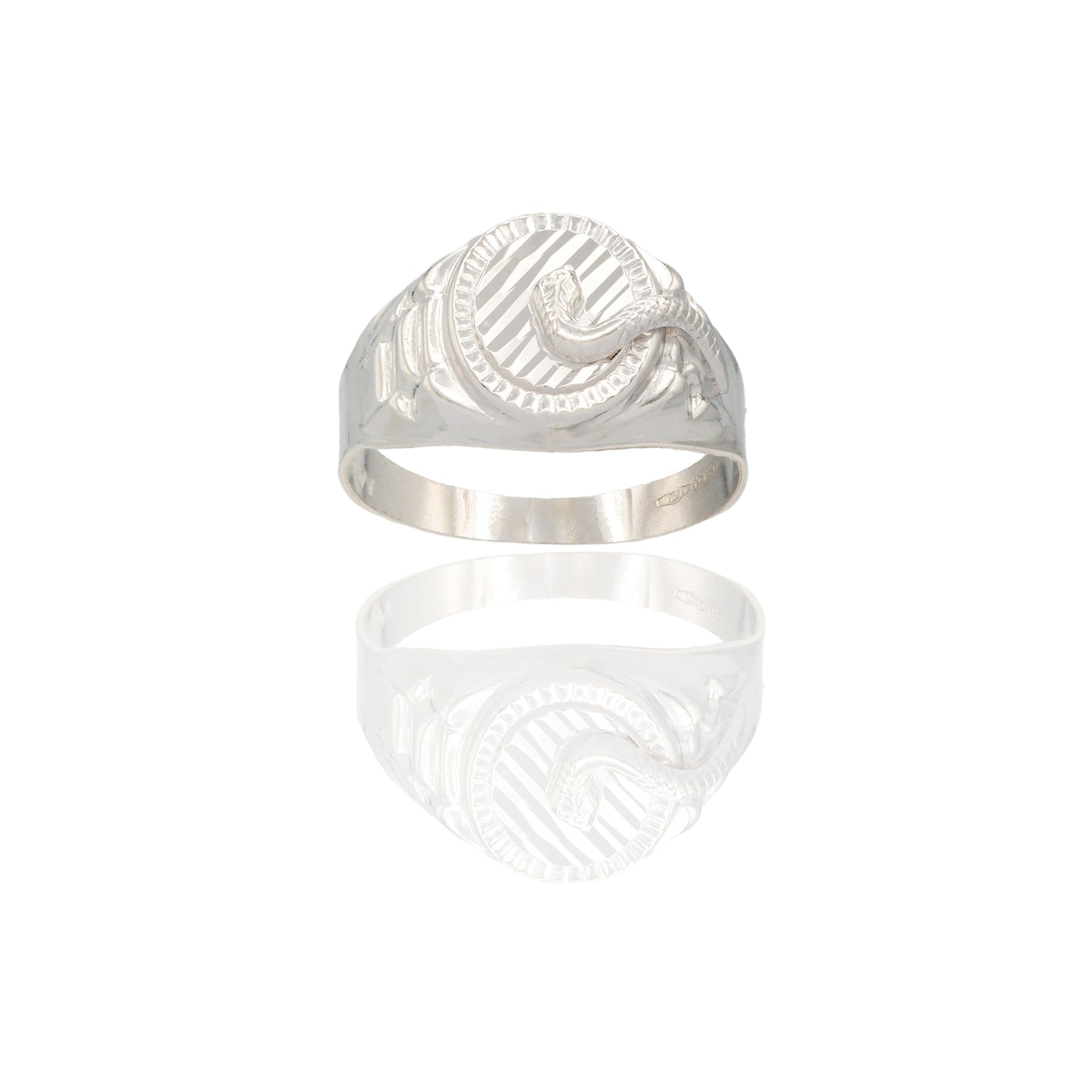 Anelli Oro bianco Microfusione  Solo oro Spessore Gambo 3 mm.