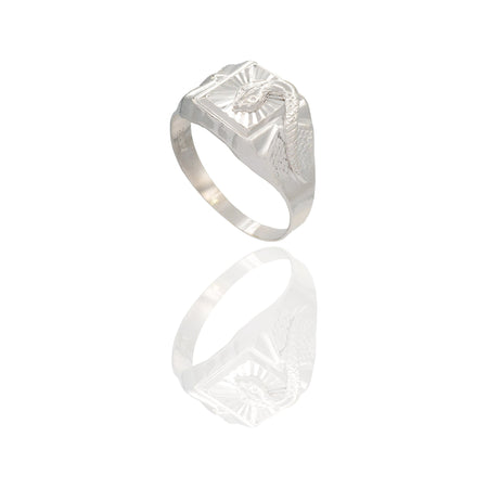 Anelli Oro bianco Microfusione  Solo oro Spessore Gambo 2,4 mm