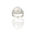 ANELLO UOMO SCUDO OVALE