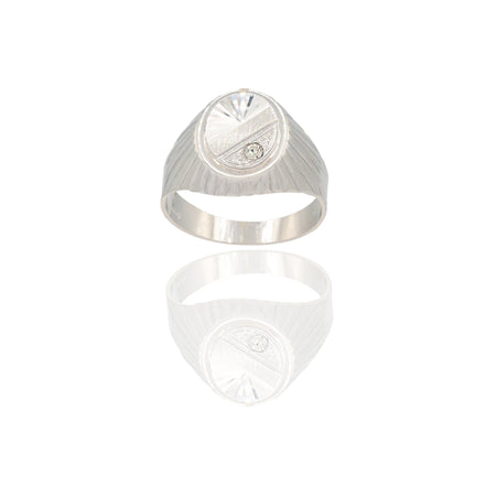 ANELLO UOMO SCUDO OVALE