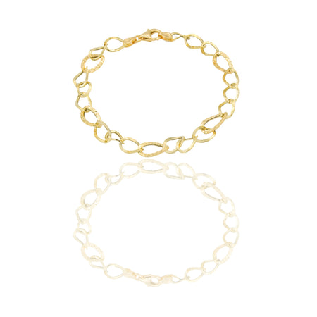 Bracciali Oro Giallo Oro 18 carati maglie fantasia Solo oro 20cm x 0,6cm
