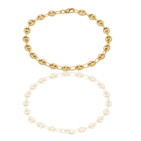 
Bracciale Oro Giallo Catena piena  Solo Oro mis.1 cm. 19