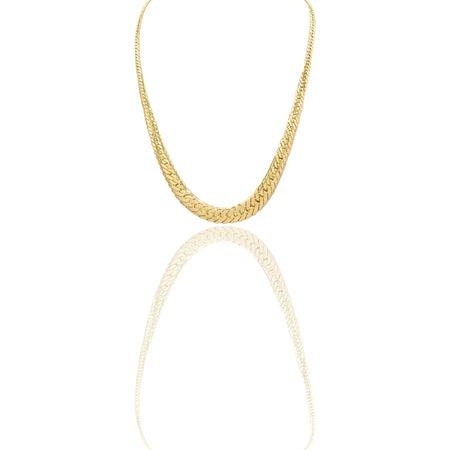 Collana Oro Giallo Oro 18 carati Schiena D'asino Solo Oro Lunchezza cm.45 spessore max mm.10