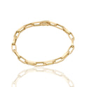 BRACCIALE CATENA ALLUNGATA SATINATA E LUCIDA