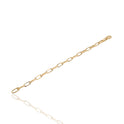 Bracciale Oro Giallo Oro 18 carati Catena Allungata Satinata E Lucida Solo Oro