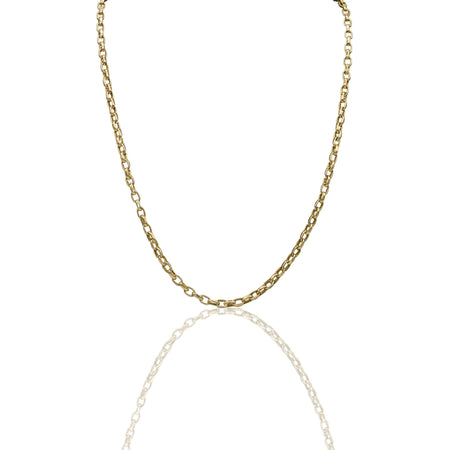 Collana Oro Giallo Oro 18 carati Rolo' Solo Oro cm.70