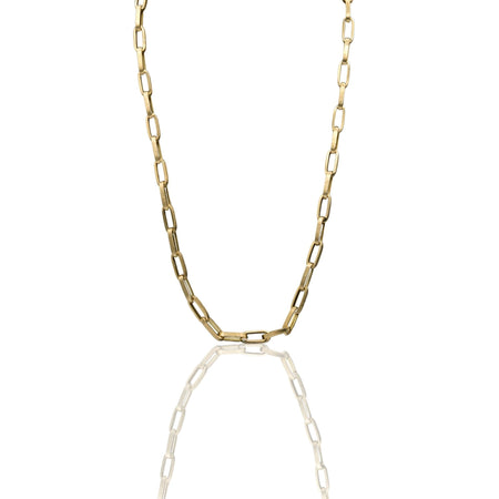 Collana Oro Giallo Oro 18 carati Rolo' Satinata E Lucida Solo Oro cm.50