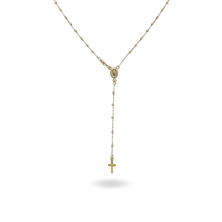 Collana Oro Giallo Oro 18 carati Rosario Pendente Solo Oro