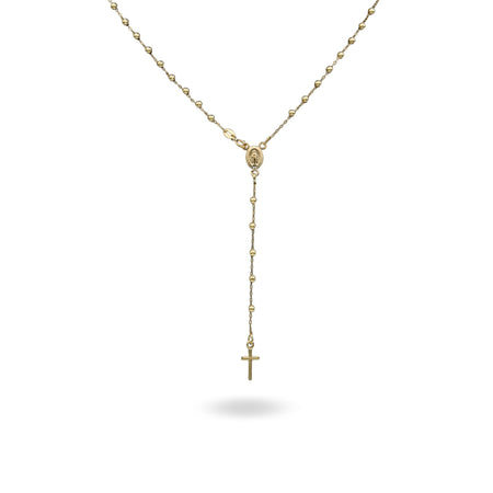 Collana Oro Giallo Oro 18 carati Rosario Pendente Solo Oro