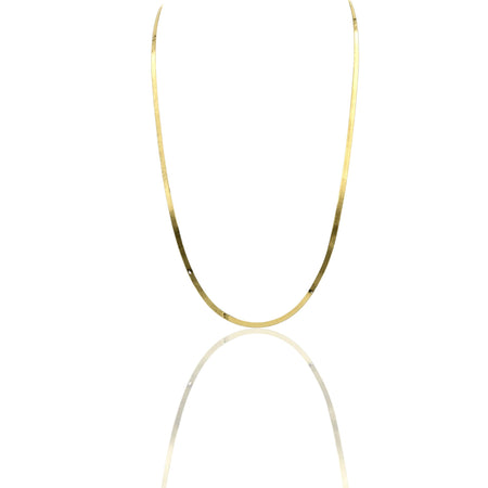 Collana Oro Giallo Oro 18 carati Piattina Flex Solo Oro Spessore mm. 4,00 cm. 50