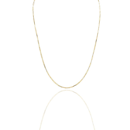 Collana Oro Giallo Oro 18 carati Maglia Rettangolare Modello Ferragni Solo Oro cm.60