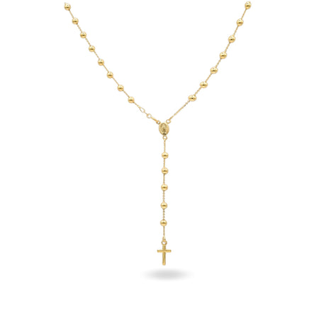 Collana Oro Giallo Oro 18 carati Rosario Modello Pendente Solo Oro