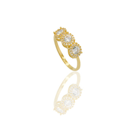 ANELLO DONNA TRILOGY MAGIC CENTRO E CONTORNO PAVE