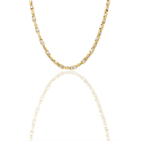 Collane Oro Giallo, Oro Bianco canna flex  Solo Oro 70 cm