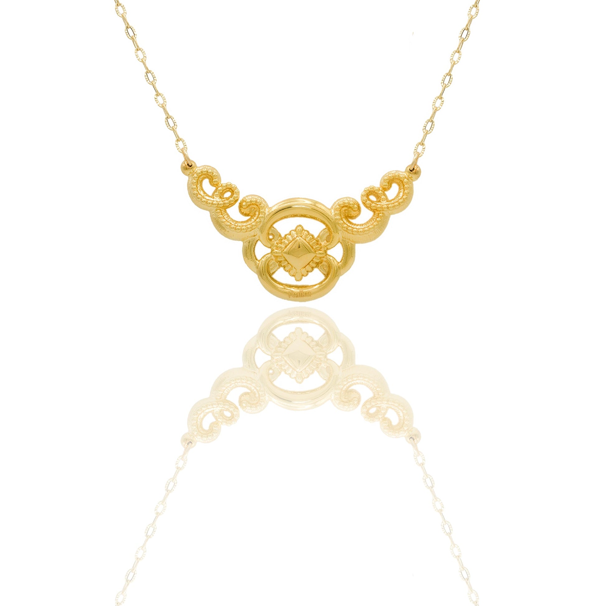 Collane Oro Giallo Catena vuota, Elettroformato  Solo Oro  cm.45 Lunghezza elemento 5,5 cm. 3 larghezza centrale cm. 2,5