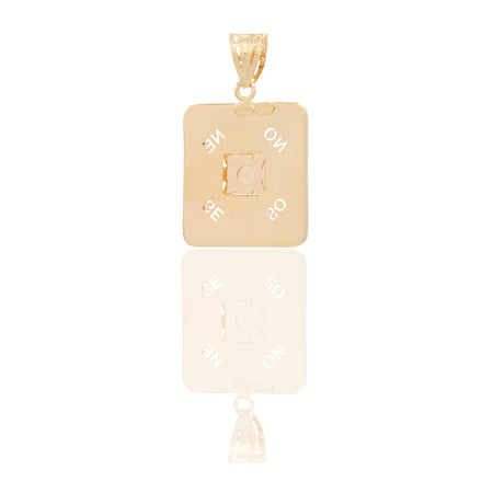 CIONDOLO ROSA DEI VENTI DOPPIO FONDO