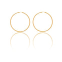Orecchini Oro Giallo Oro 18 carati Cerchio Chiusura A Scomparsa  Solo Oro  Spessore mm 2 diametro interno cm.5,5