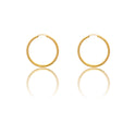Orecchini Oro Giallo Oro 18 carati Cerchio Chiusura A Scomparsa  Solo Oro  Spessore mm 2 diametro interno cm.3