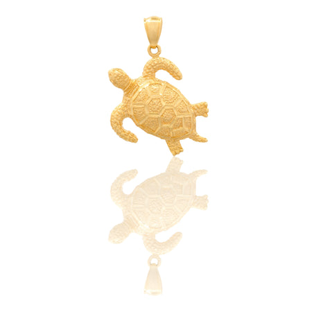Ciondolo Oro Giallo Oro 18 carati Tartaruga Solo Oro cm. 3x3